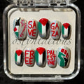 FREE PALESTINE NAILS
