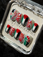 FREE PALESTINE NAILS